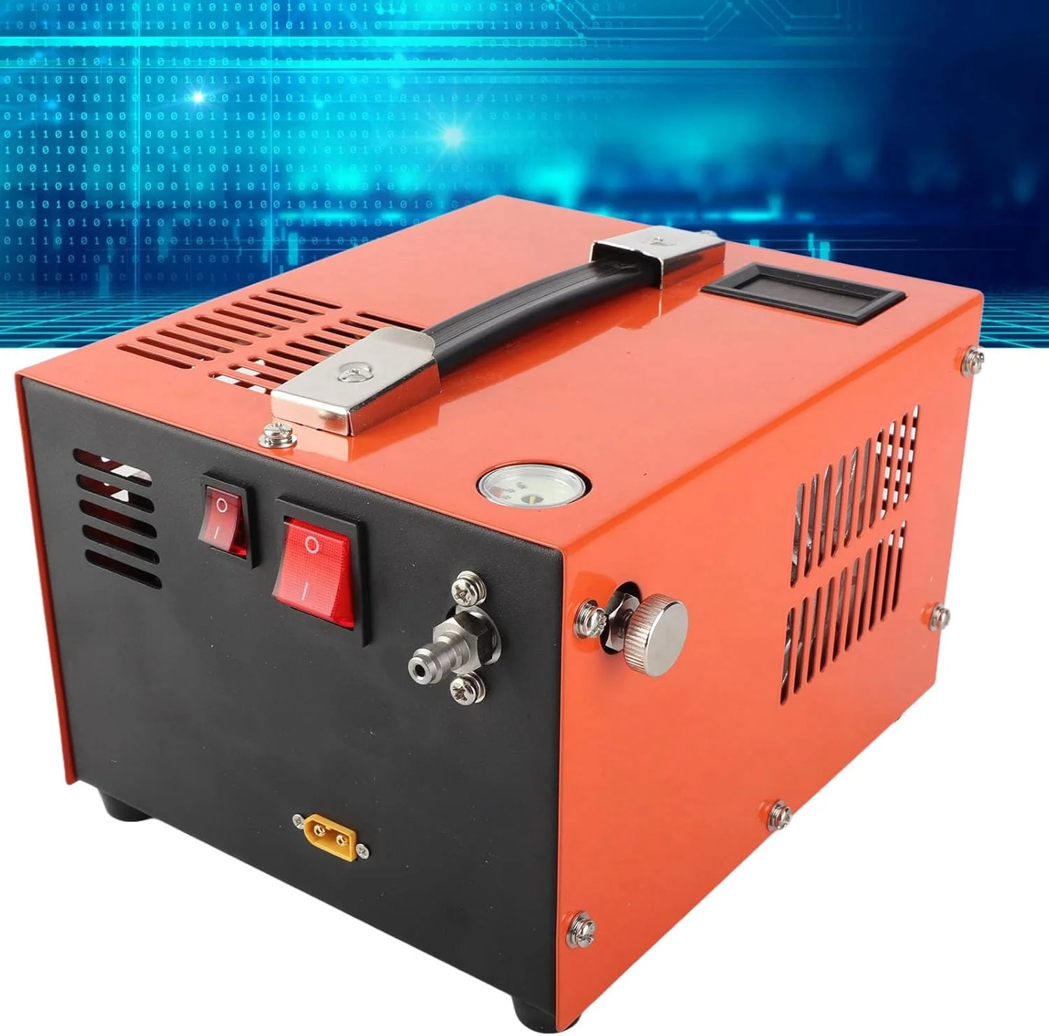 کمپرسور هوا، پمپ PCP 4500Psi 30Mpa DC12V، پمپ هوای قابل حمل برای مخزن پینت بال، کمپرسور هوای PCP با 5 کیت فیلتر پنبه ای