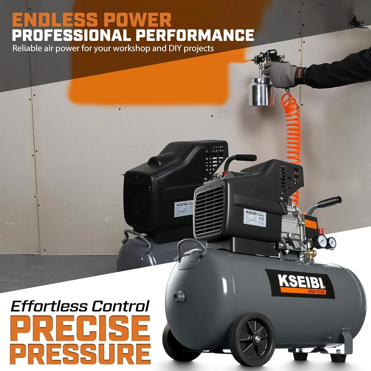 کمپرسور هوا KSEIBI 716700 با ظرفیت 50 لیتر، حداکثر فشار کاری پمپ هوا 8 بار برای لاستیک ها و وسایل بادی سنگین، ایده آل برای لاستیک های خودرو و دوچرخه. کمپرسور هوا KSEIBI 716700 با ظرفیت 50 لیتر، حداکثر فشار کاری پمپ هوا 8 بار برای لاستیک ها و وسایل بادی سنگین، ایده آل برای لاستیک های خودرو و دوچرخه.