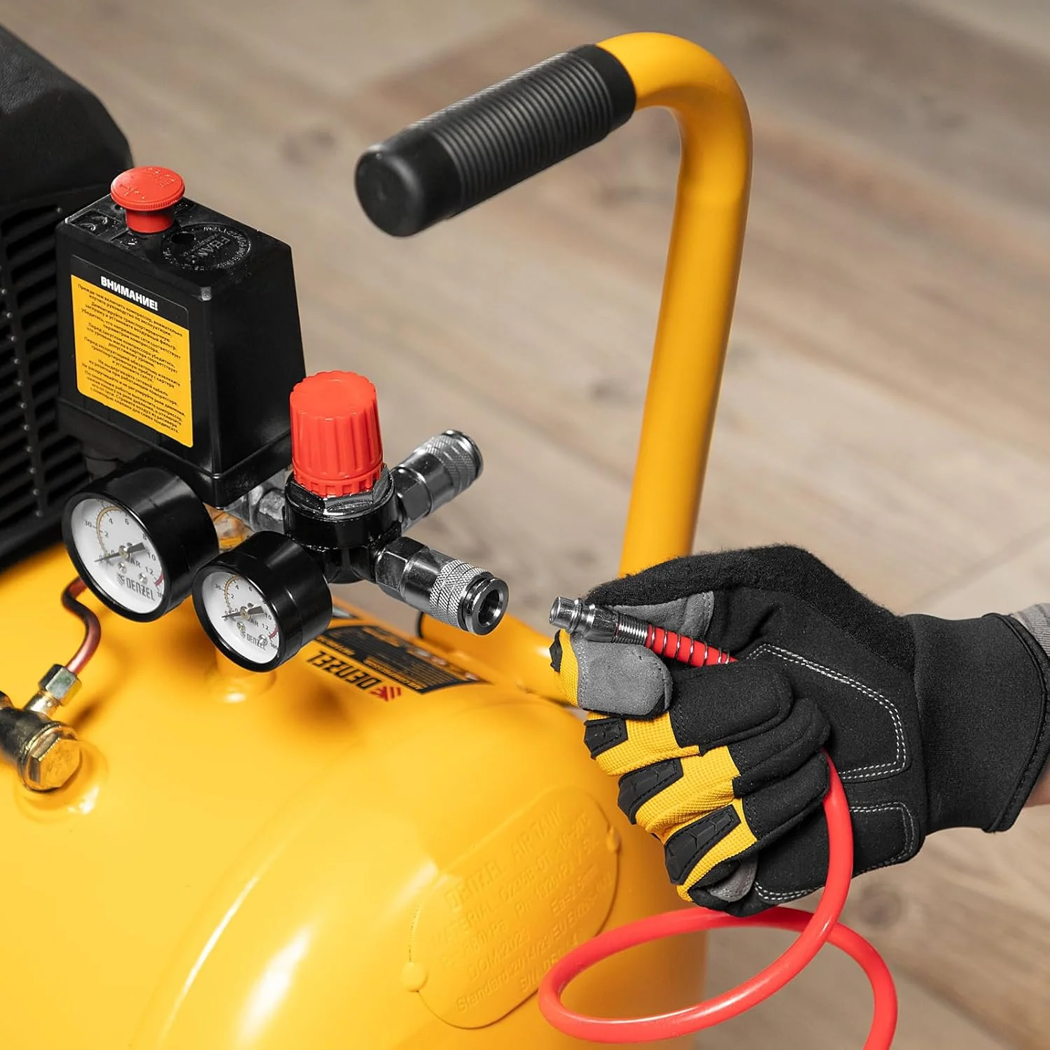 کمپرسور هوا دنزل، X-PRO 1.5 کیلو وات، 230 لیتر در دقیقه (DK1500/50 (50 لیتر))