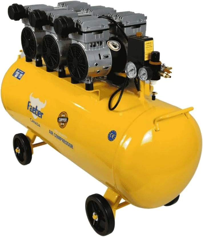 کمپرسور هوا بی صدا و بدون روغن فایبر، 100 لیتری، 1650 وات کمپرسور هوا بی صدا و بدون روغن فایبر، 100 لیتری، 1650 وات