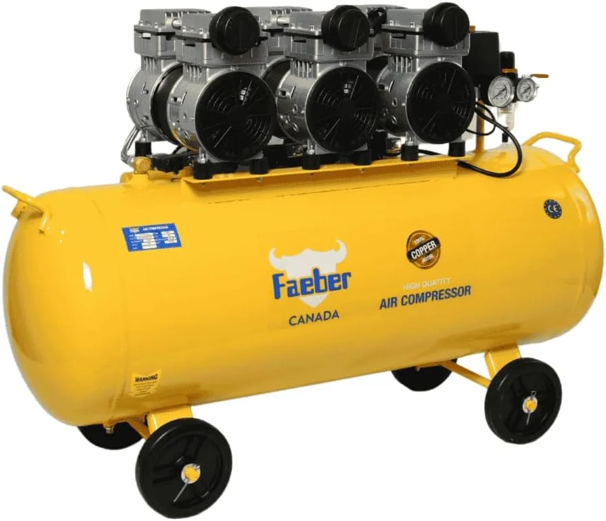 کمپرسور هوا بی صدا و بدون روغن فایبر، 100 لیتری، 1650 وات کمپرسور هوا بی صدا و بدون روغن فایبر، 100 لیتری، 1650 وات