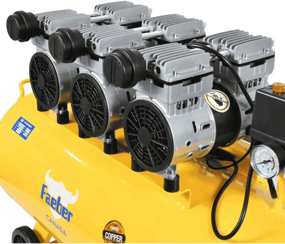 کمپرسور هوا بی صدا و بدون روغن فایبر، 100 لیتری، 1650 وات کمپرسور هوا بی صدا و بدون روغن فایبر، 100 لیتری، 1650 وات