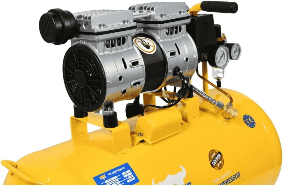 کمپرسور هوای بی صدای بدون روغن فایبر، 50 لیتری، 550 وات