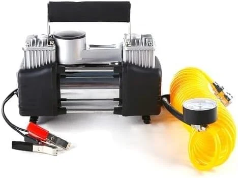 کمپرسور هوای قابل حمل SHEZA STAR، 12 ولت DC، ساختار فلزی با شلنگ هوای فنری