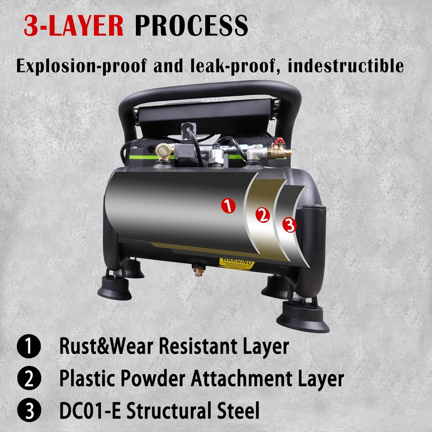 کمپرسور هوا با میزان صدای کم برای رنگ آمیزی با اسپری