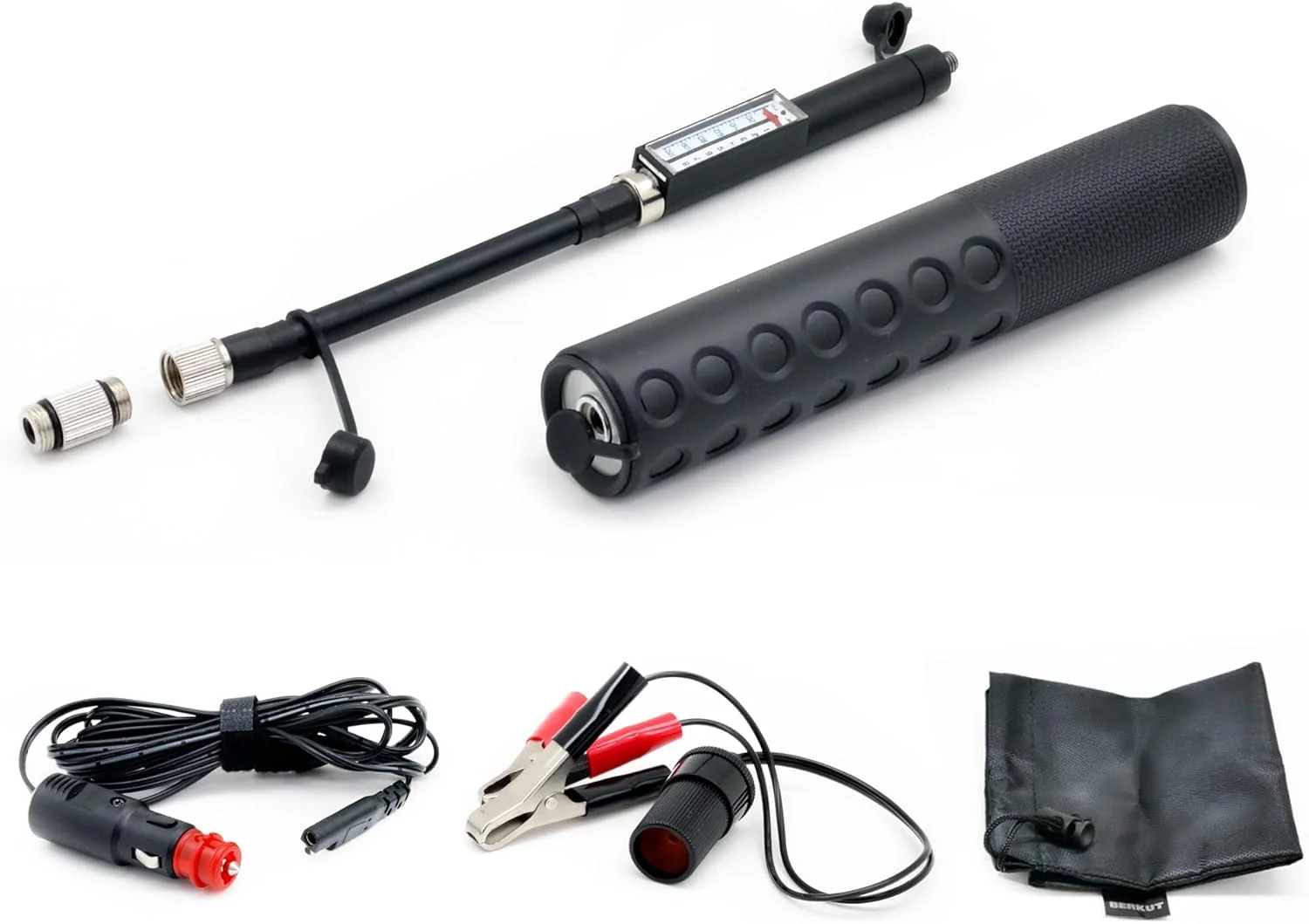 کمپرسور هوای فوق العاده جمع و جور موتورسیکلت مدل MT-1000 | پمپ باد برقی با عملکرد بالا برای موتور، دوچرخه و سایر وسایل بادی | 12 ولت DC