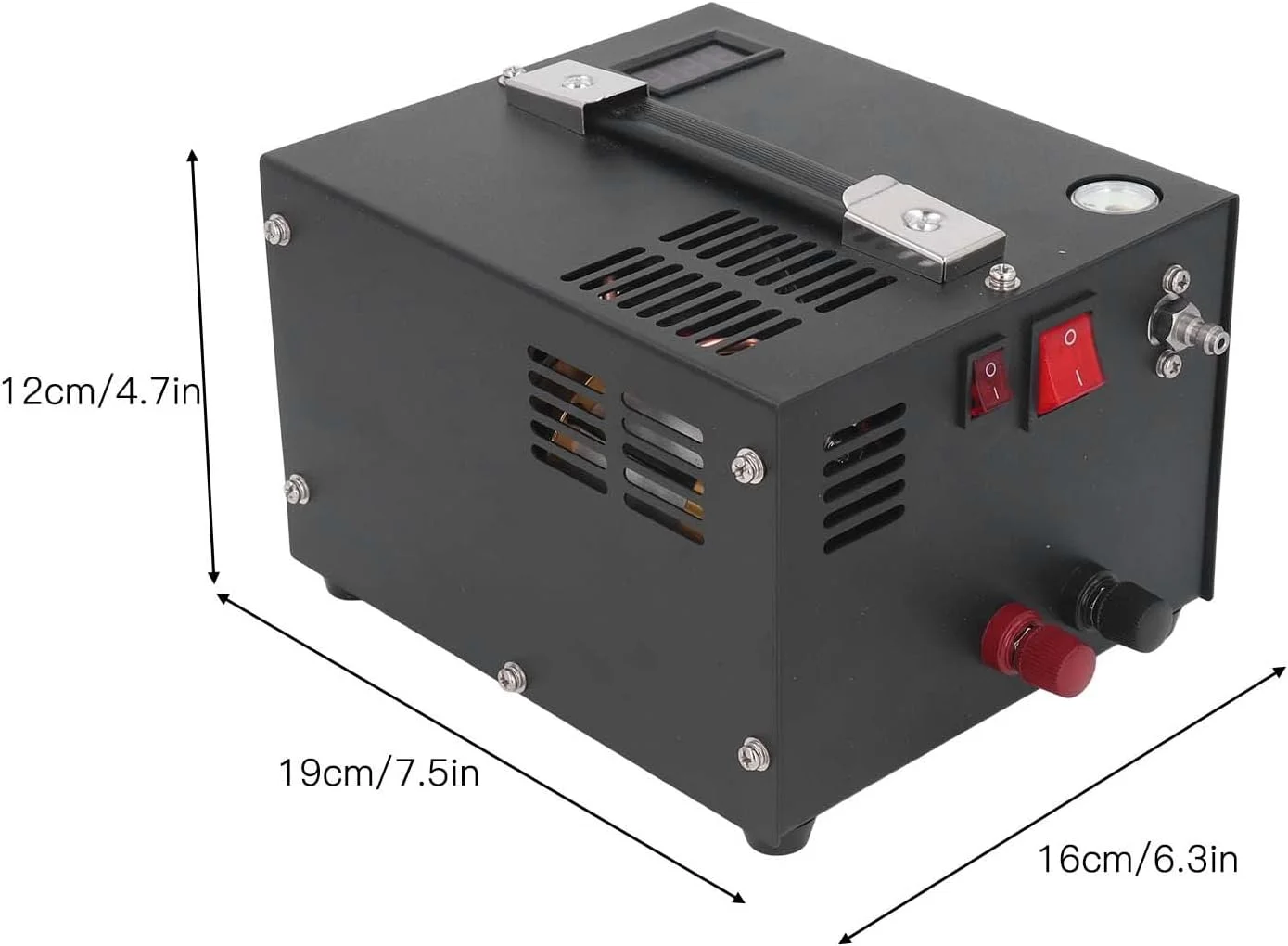 کمپرسور هوا بریلوکسا، پمپ برقی PCP DC12V فشار قوی 4500Psi 30Mpa، پرکننده قابل حمل تانک پینت بال، مینی پمپ هوا برای تانک های CO2 و PCP