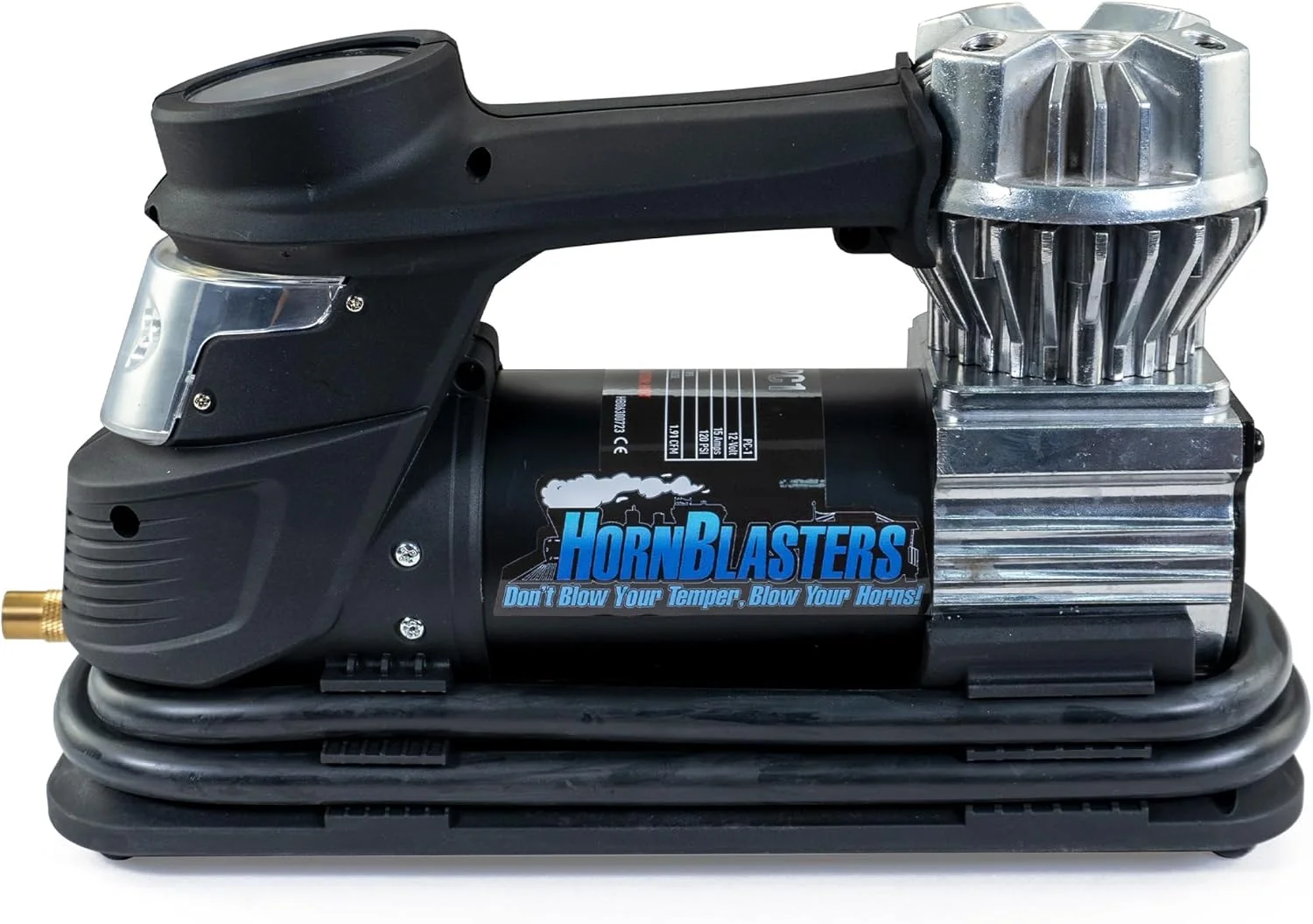 کمپرسور هوای قابل حمل HornBlasters X1 – 12 ولت، 120 PSI برای کامیون و خودرو – جمع و جور، مقاوم، باد کردن سریع
