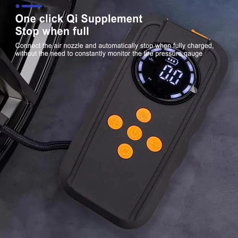 کمپرسور هوای قابل حمل خودرو، 12 ولت، 150PSI، بی سیم با نمایشگر LED