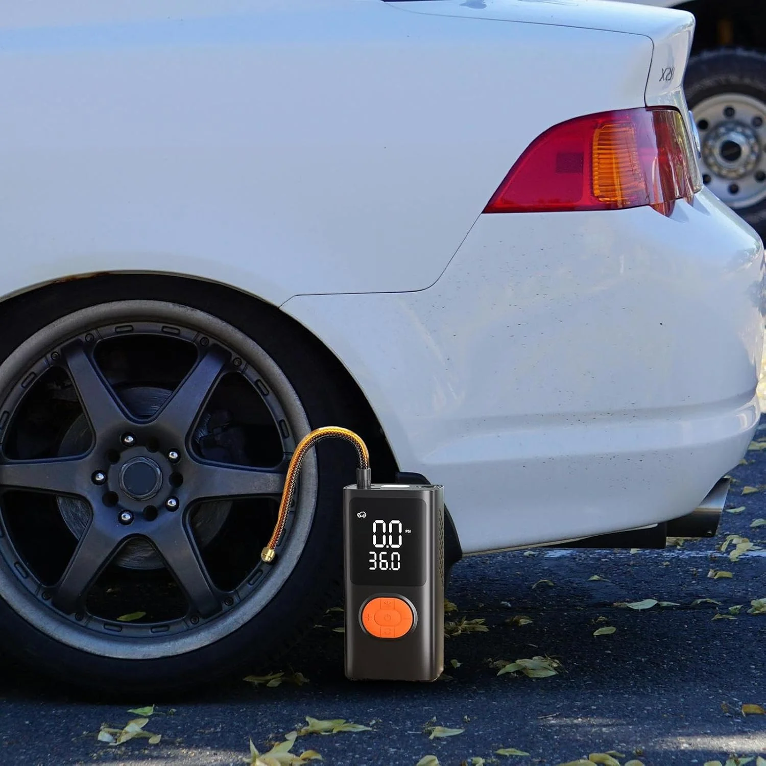 کمپرسور هوای قابل حمل | کمپرسور باد خودرو - تایر بادی شارژی با فشارسنج دیجیتال برای موتورسیکلت، کامیون، توپ، تعمیر، ورزش های فضای باز، مسافرت، کمپینگ، دوچرخه سواری در شب