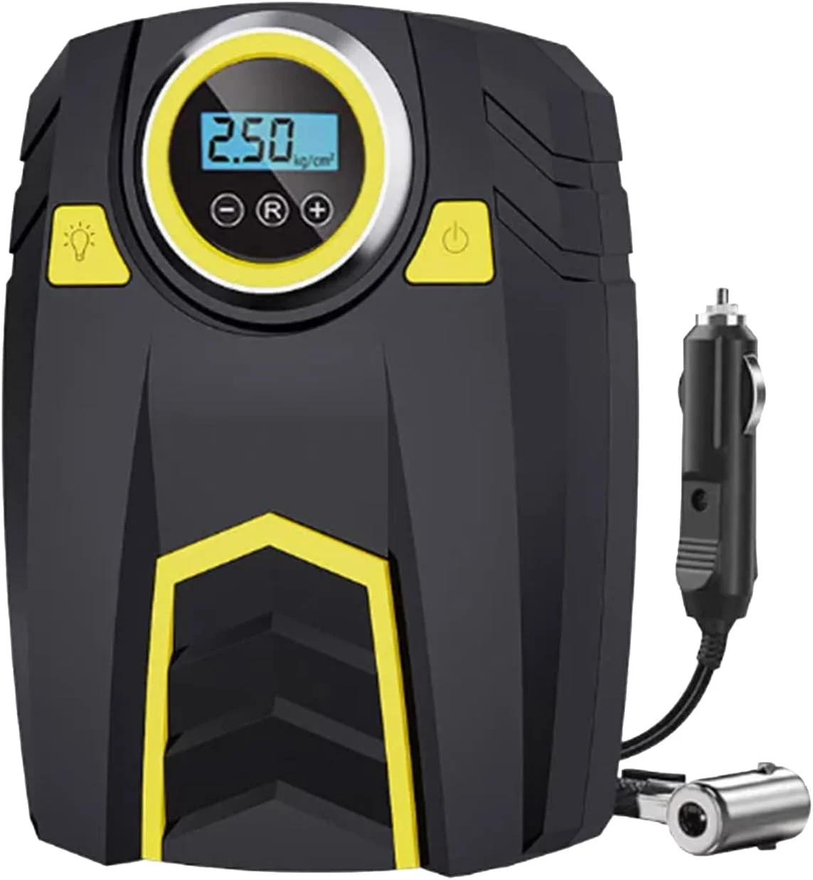 کمپرسور هوای قابل حمل - پمپ باد قابل حمل برای لاستیک خودرو - 3 حالت روشنایی دستگاه روشنایی شبانه جمع و جور برای خانه، توپ های ورزشی و اسباب بازی ها