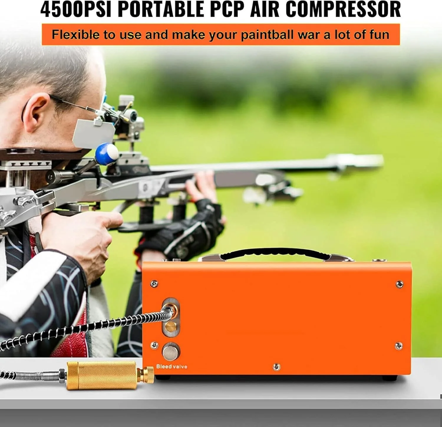 پمپ کمپرسور هوای PCP، 4500Psi، 30Mbar، 12V/110V/220V، بدون نیاز به آب/فشار قوی، مناسب برای مخزن غواصی و تفنگ بادی پمپ کمپرسور هوای PCP، 4500Psi، 30Mbar، 12V/110V/220V، بدون نیاز به آب/فشار قوی، مناسب برای مخزن غواصی و تفنگ بادی