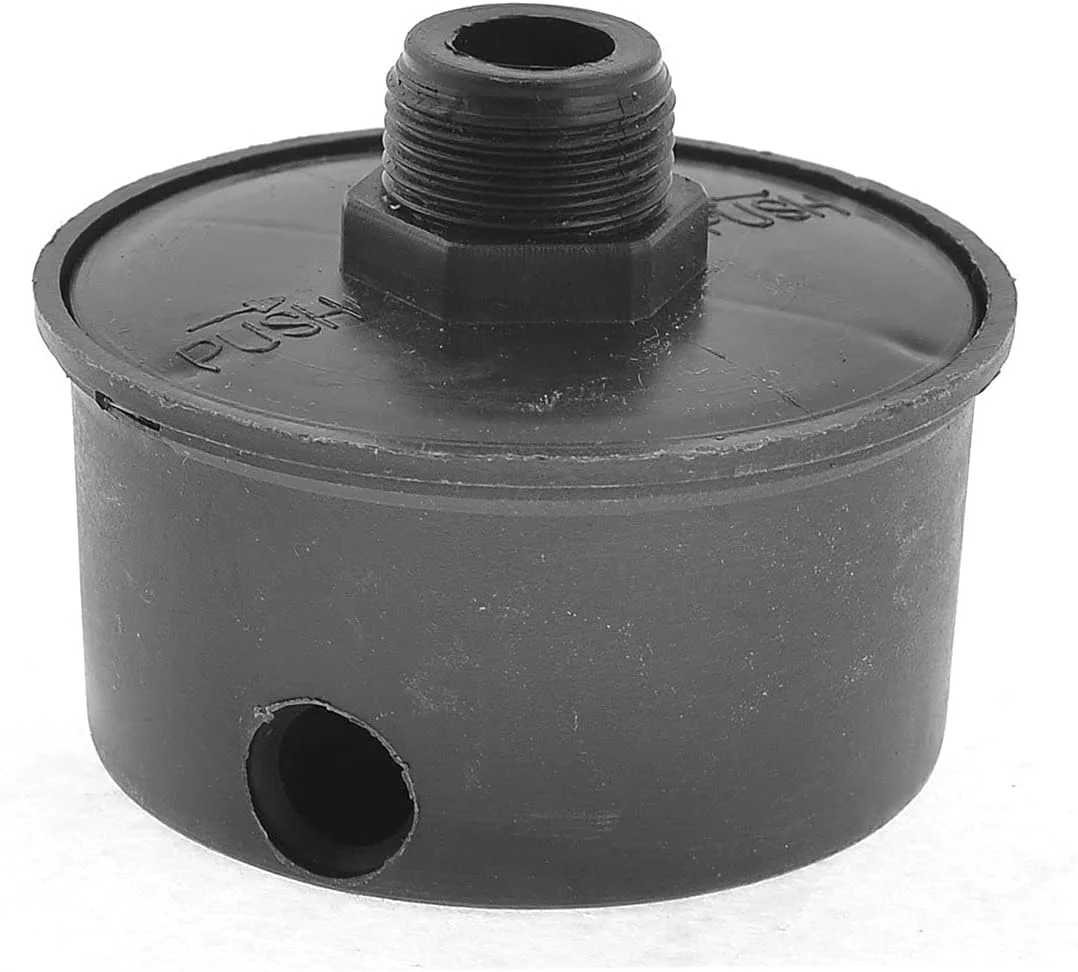 قطعه کمپرسور هوا مشبک گرد مشکی کم صدا سایز 25/32 اینچ