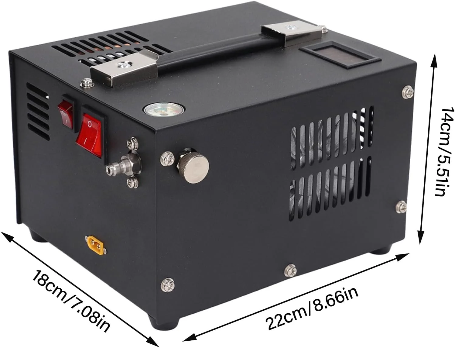 کمپرسور هوا Jiawu، کمپرسور HPA قابل حمل 4500Psi/30Mpa، پمپ کمپرسور برای تفنگ بادی، پینت بال، بطری غواصی، بدون نیاز به آب/روغن، خنک کننده فن