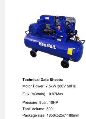 کمپرسور هوا Haosail – BDT750 کمپرسور هوا Haosail – BDT750