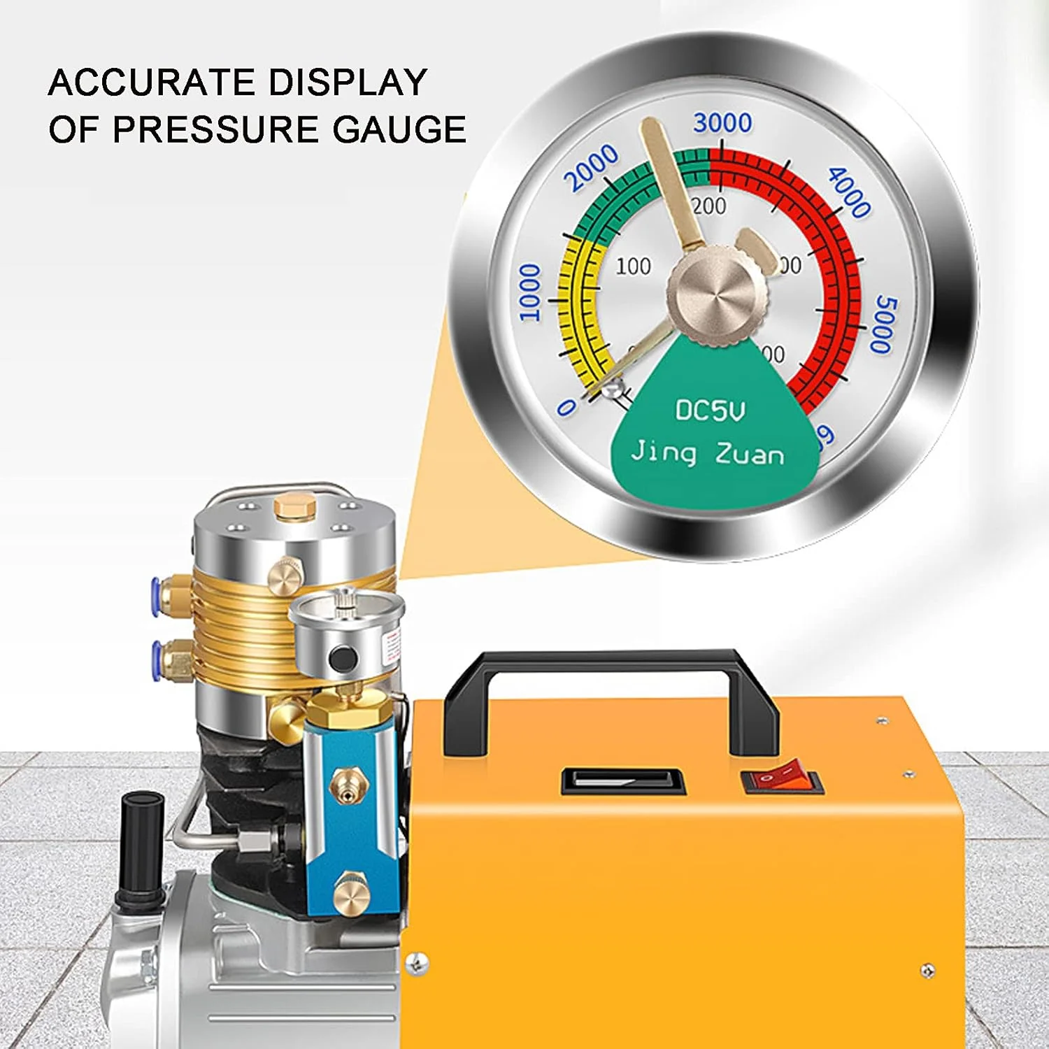 کمپرسور هوای فشار قوی GZDtdsd 4500PSI 30Mpa قابل حمل با توقف خودکار، کمپرسور تفنگ بادی برقی با فیلتر ورودی، جداکننده آب و گیج برای آتش نشانی و غواصی کمپرسور هوای فشار قوی GZDtdsd 4500PSI 30Mpa قابل حمل با توقف خودکار، کمپرسور تفنگ بادی برقی با فیلتر ورودی، جداکننده آب و گیج برای آتش نشانی و غواصی