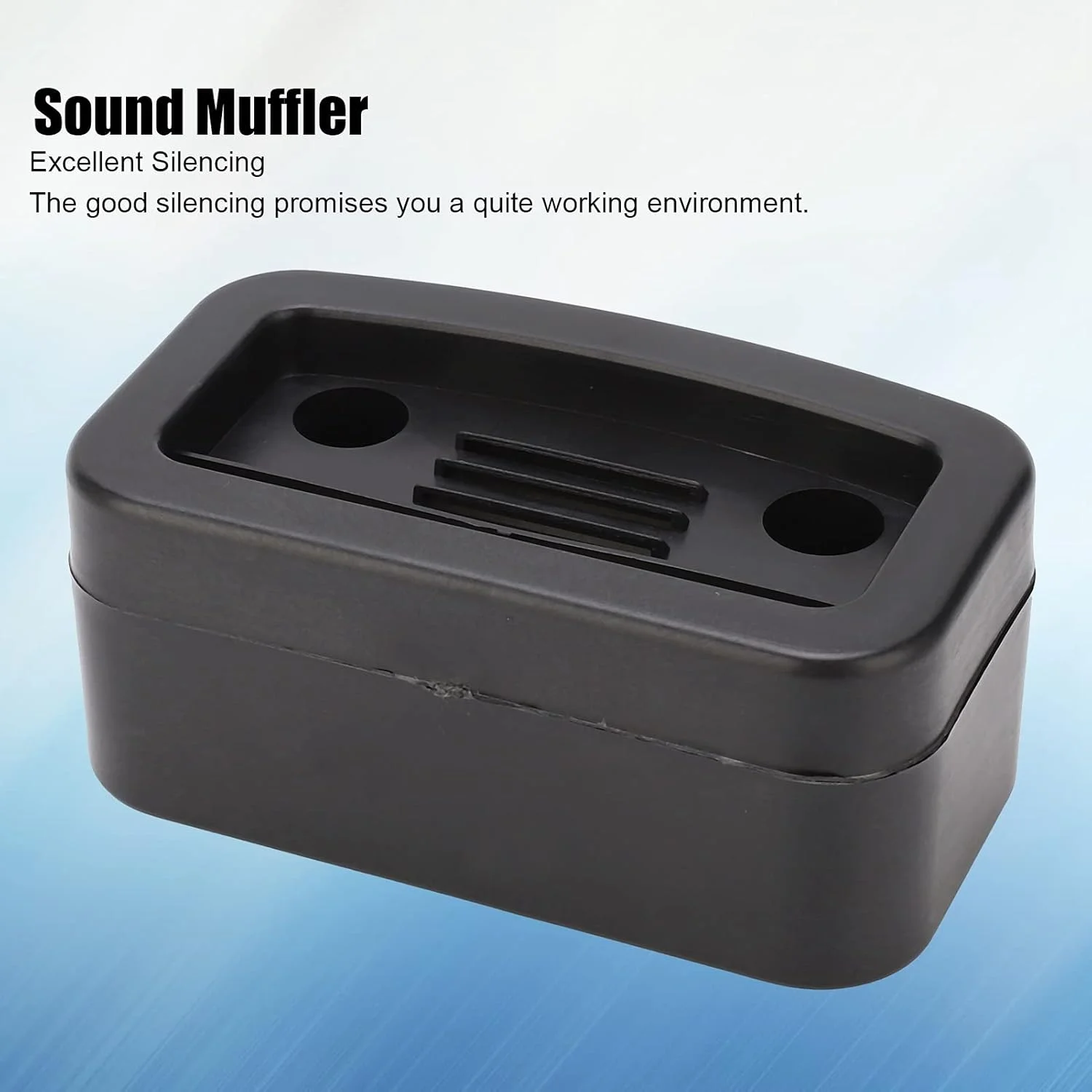 صدا خفه کن کمپرسور هوا 65 میلی متری، صدا خفه کن کمپرسور هوا، صداگیر، فیلتر ورودی پمپ، پوسته پلاستیکی مربعی