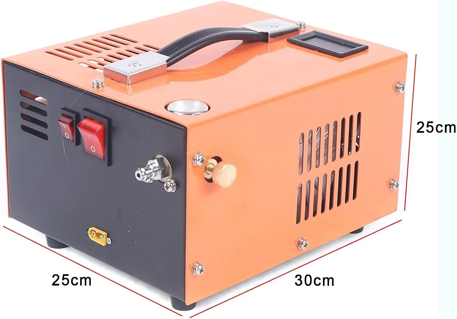 پمپ فشار قوی تفنگ بادی ترانسفورماتور 4500psi 12V کمپرسور هوای فشار قوی داخلی ترانسفورماتور قابل حمل خنک کننده فن پمپ فشار قوی