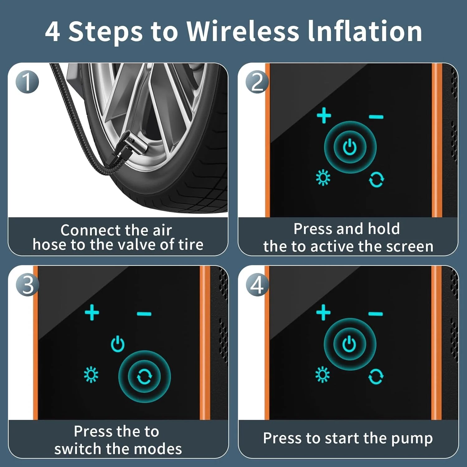 پمپ باد قابل حمل HOMREALM