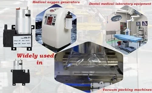 پمپ خلاء DC مینی 12 ولت/24 ولت 10 لیتر در دقیقه کمپرسور هوا کم صدا VN-T1 پمپ خلاء DC مینی 12 ولت/24 ولت 10 لیتر در دقیقه کمپرسور هوا کم صدا VN-T1