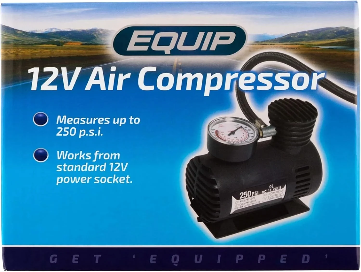 کمپرسور باد تایر خودرو EQUIP EAC004، فشار 150psi، مناسب برای کارگاه و گاراژ