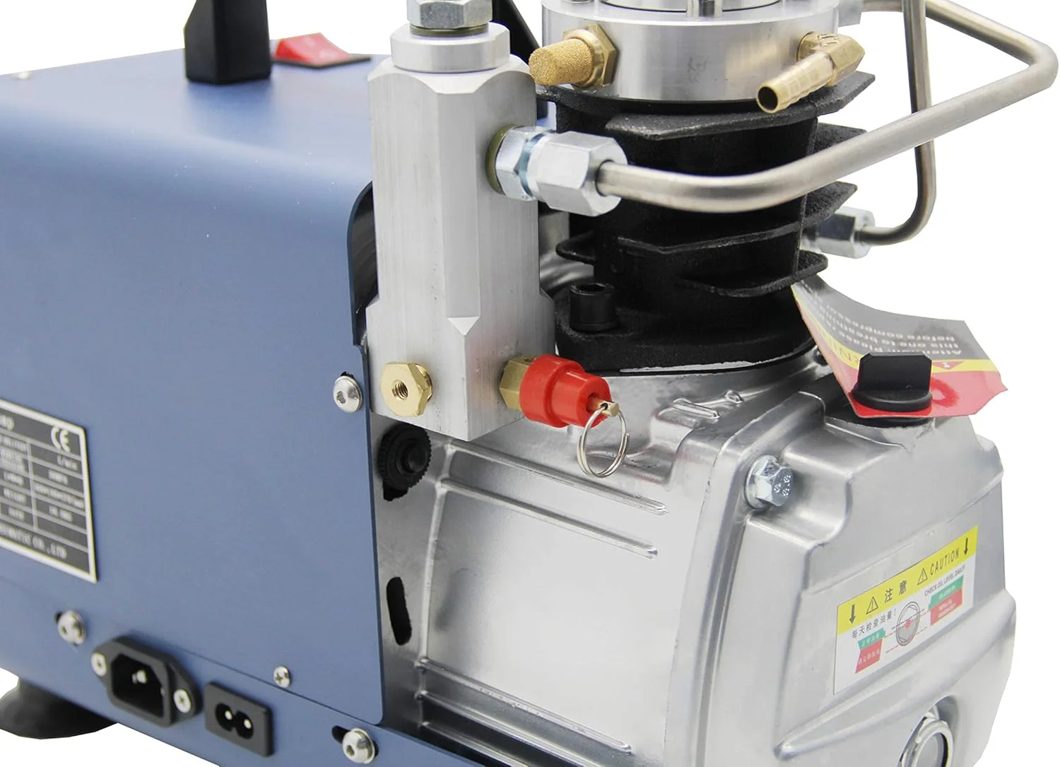 پمپ هوای فشار قوی WWART 300BAR 30MPA 4500PSI کمپرسور هوای برقی PCP برای غواصی، آتش نشانی، پینت بال و تیراندازی PCP (نسخه تنظیم فشار)