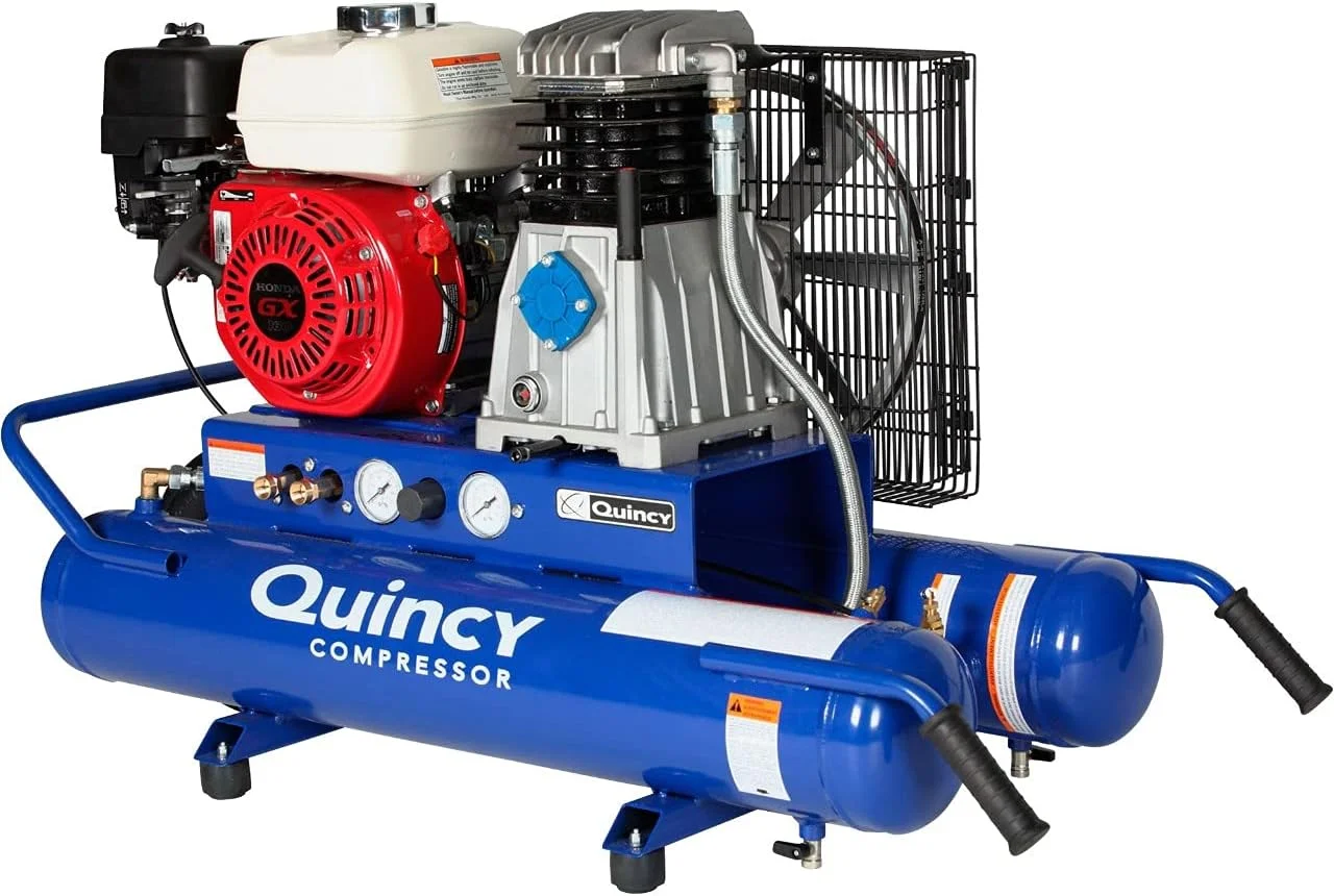 کمپرسور کوینسی - واحد هوای قابل حمل چرخ دستی با موتور بنزینی مدل G15H8WQ (5.5 اسب بخار)