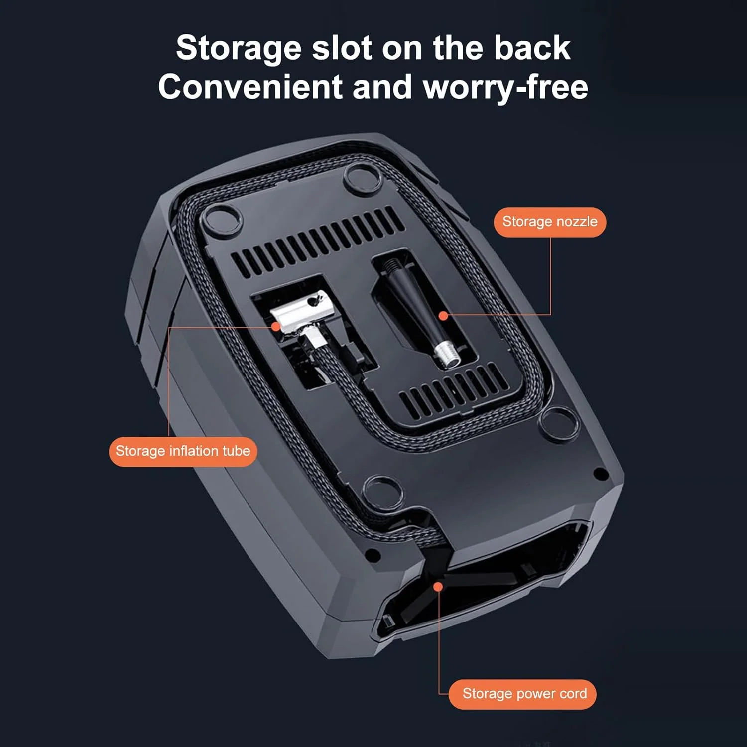 کمپرسور هوای قابل حمل - پمپ باد تایر خودرو | 3 حالت روشنایی، جمع و جور، چند منظوره، لوازم جانبی برای موتور سیکلت های ورزشی، توپ، مصارف خانگی و خانوادگی