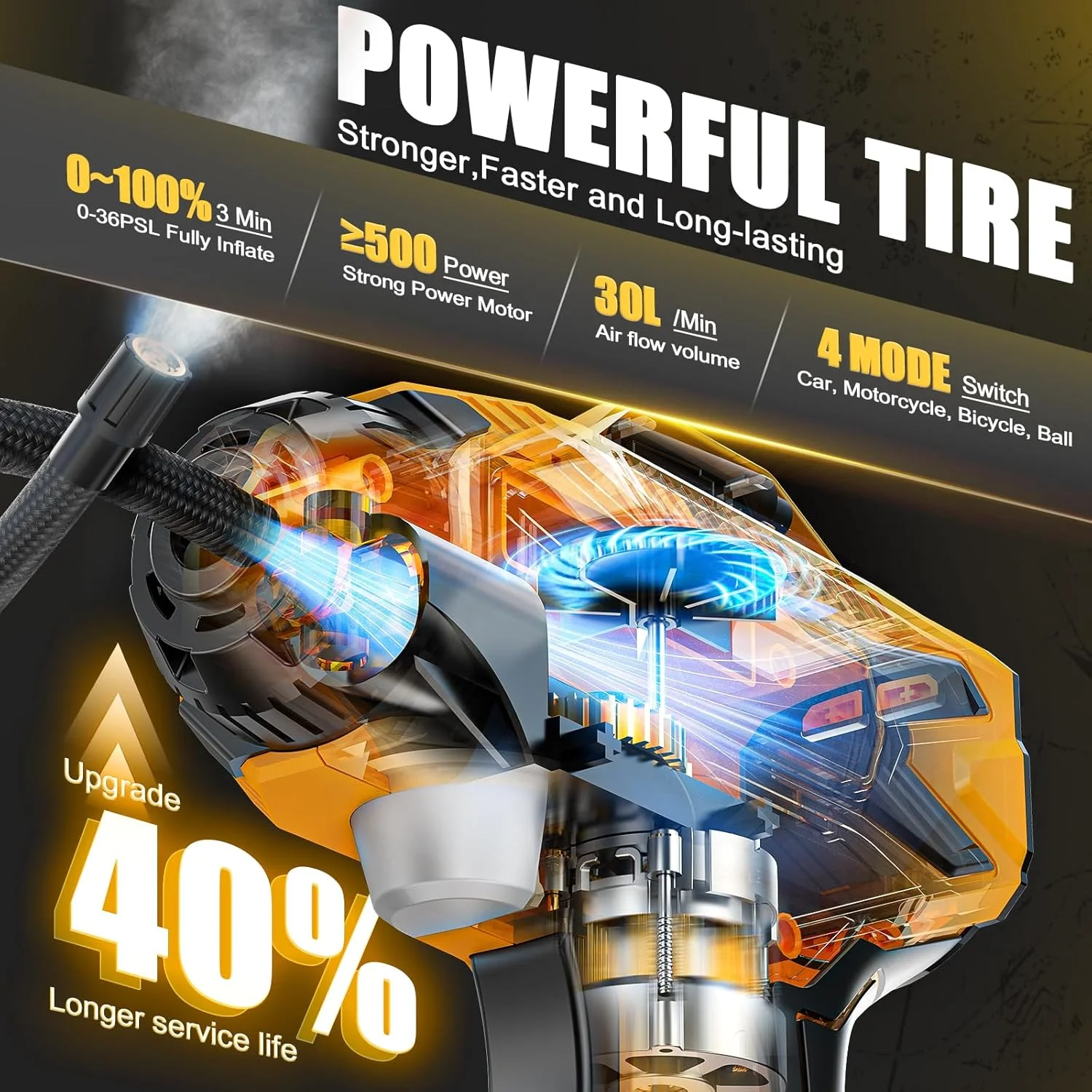 پمپ باد لاستیک شارژی DIYtoolifz