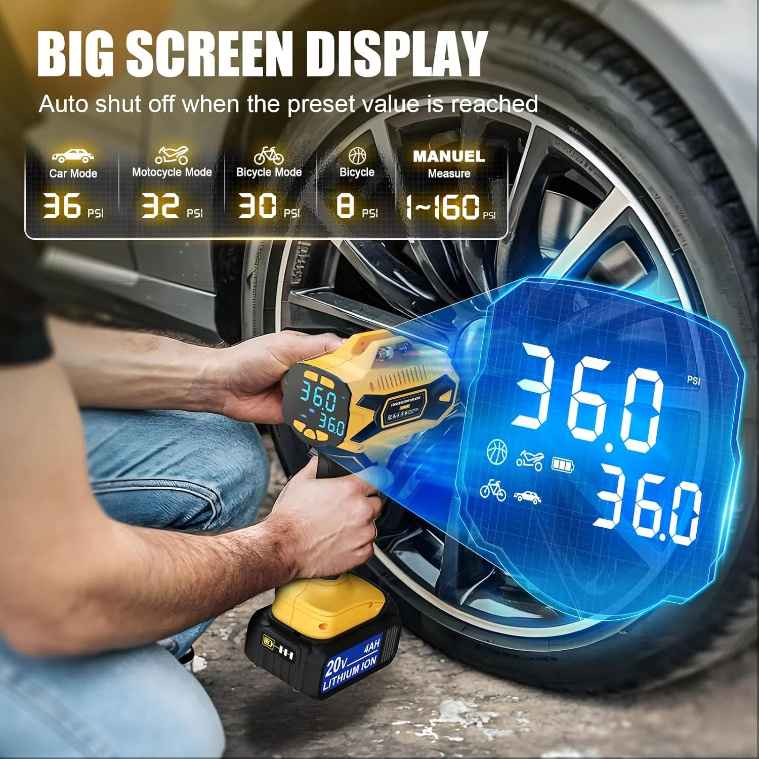 پمپ باد لاستیک شارژی DIYtoolifz