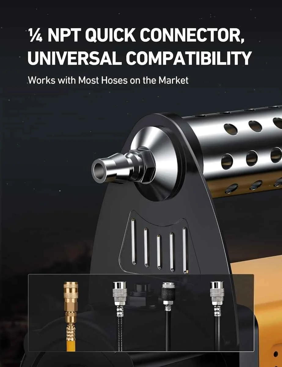 کمپرسور چند منظوره قدرتمند با قابلیت باد کردن اتوماتیک و پایش فشار، کمپرسور هوای قابل حمل، 160 لیتر در دقیقه، 150 PSI، دارای گیج فشار، شلنگ 3 متری، 1.5 اسب بخار کمپرسور چند منظوره قدرتمند با قابلیت باد کردن اتوماتیک و پایش فشار، کمپرسور هوای قابل حمل، 160 لیتر در دقیقه، 150 PSI، دارای گیج فشار، شلنگ 3 متری، 1.5 اسب بخار