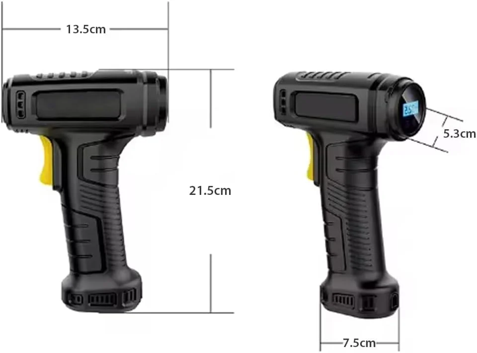 کمپرسور باد قابل حمل 20 ولت - خاموش شدن خودکار، دو منبع تغذیه، چند منظوره