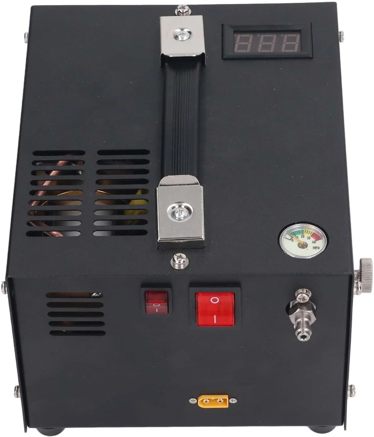 کمپرسور هوا 4500Psi فشار قوی خنک کننده فن روغن پمپ برقی قابل حمل برای پینت بال DC12V کمپرسور هوا 4500Psi فشار قوی خنک کننده فن روغن پمپ برقی قابل حمل برای پینت بال DC12V