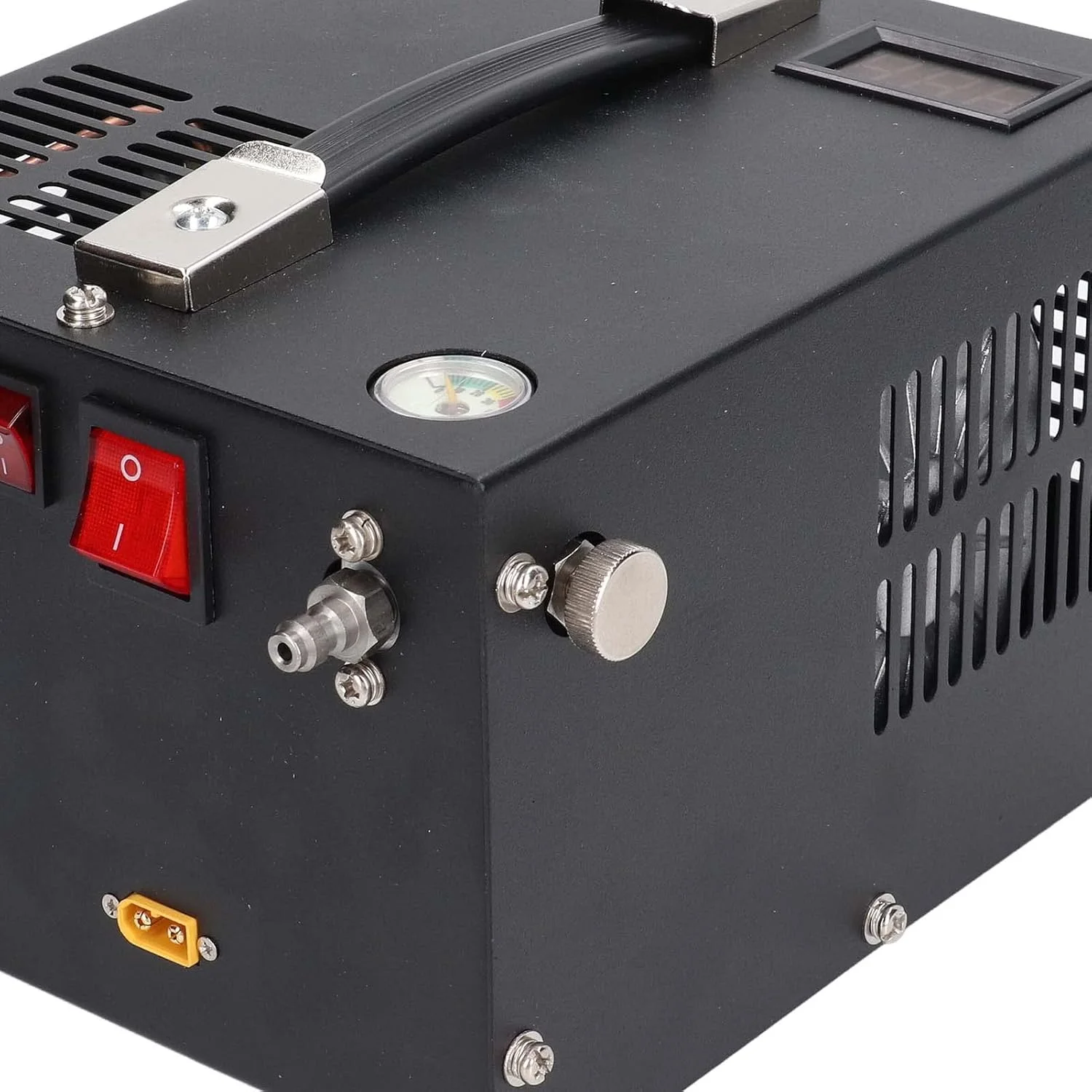 کمپرسور هوا 4500Psi فشار قوی خنک کننده فن روغن پمپ برقی قابل حمل برای پینت بال DC12V کمپرسور هوا 4500Psi فشار قوی خنک کننده فن روغن پمپ برقی قابل حمل برای پینت بال DC12V