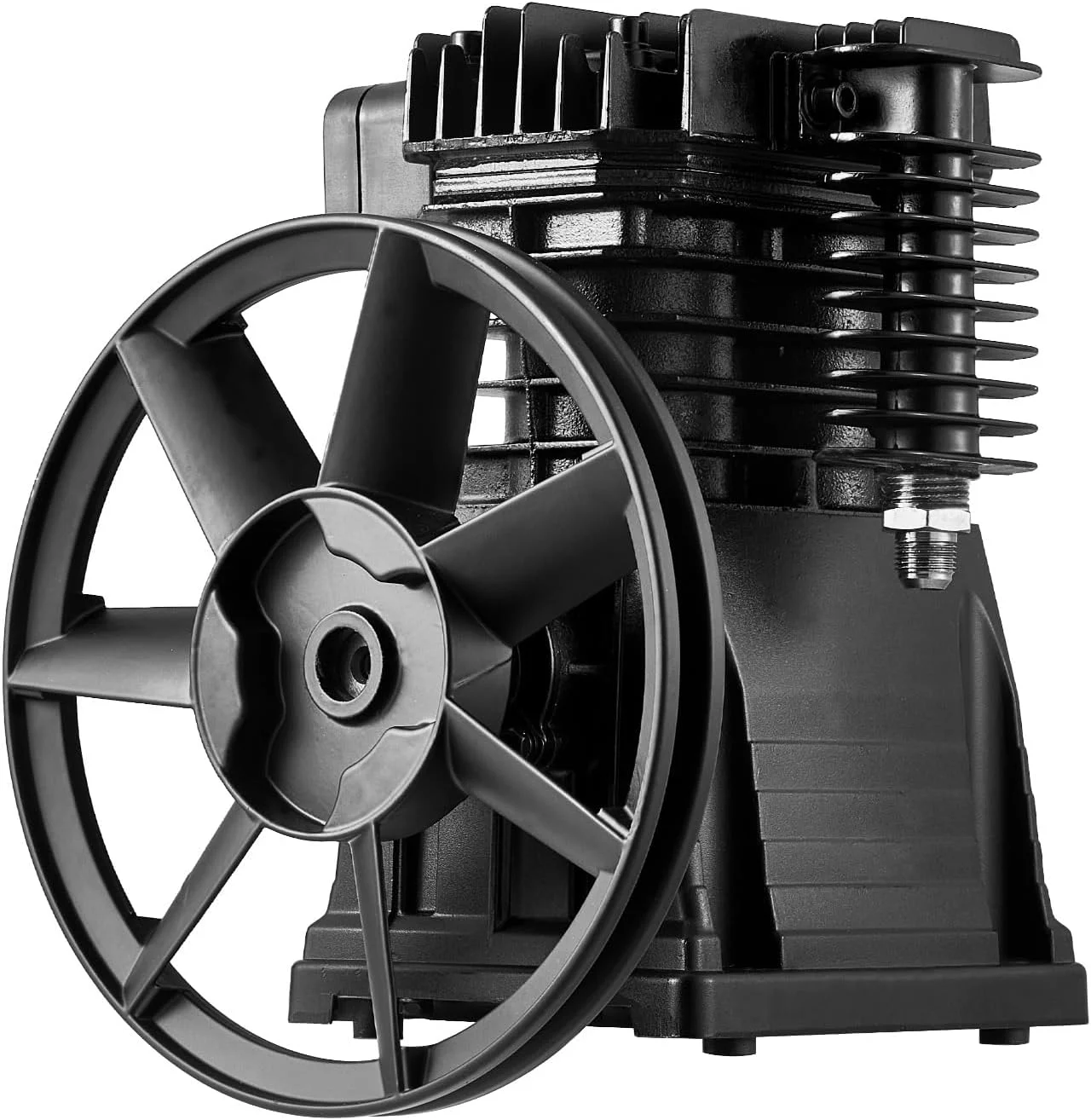 سر پمپ کمپرسور هوا VEVOR، 3 اسب بخار 5.8 CFM @ 90 PSI پمپ پیستونی کمپرسور هوا روغن کاری شده با دو سیلندر، جایگزین تک مرحله ای برای پمپ کمپرسور هوای آلومینیومی