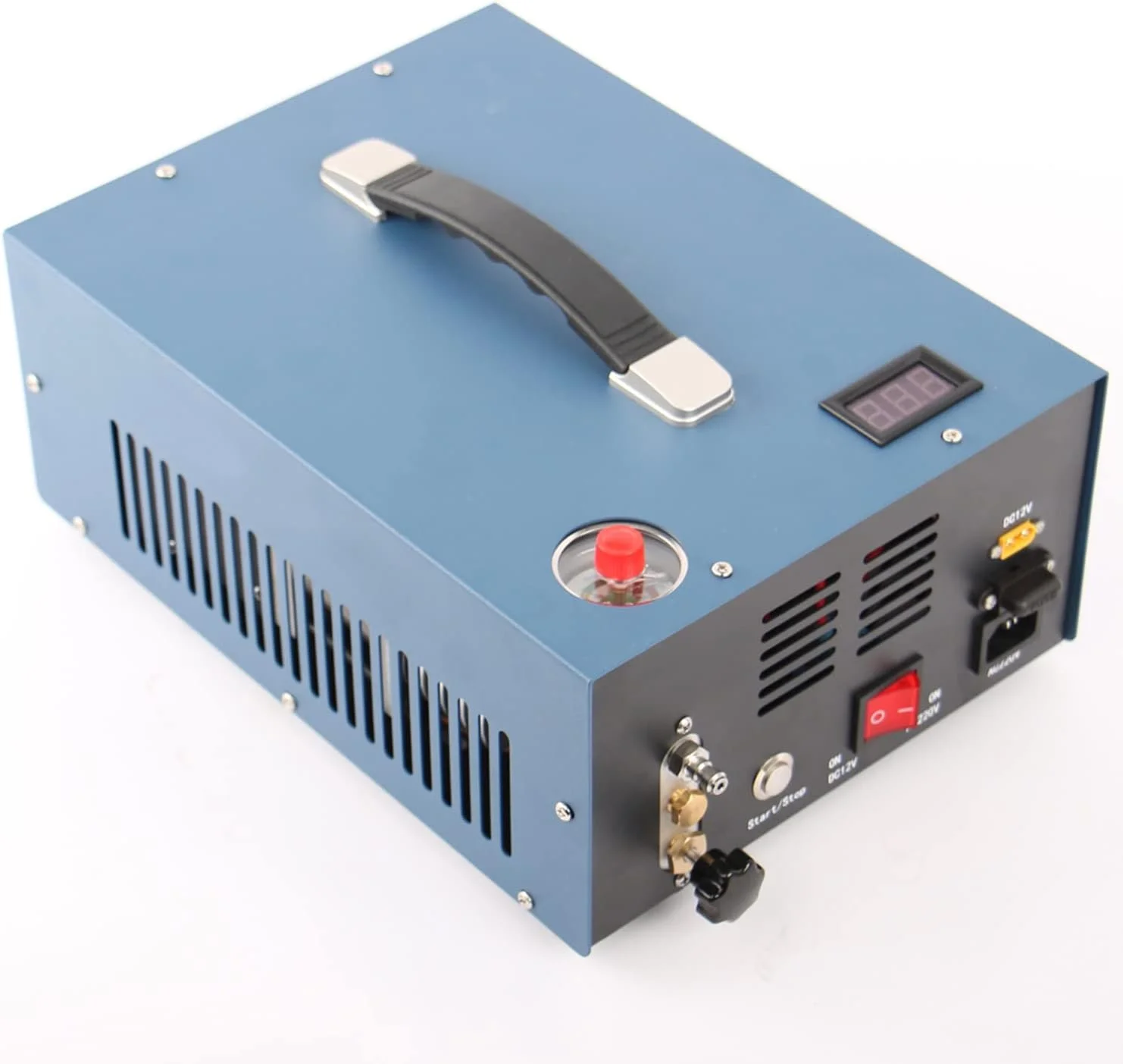 کمپرسور هوای پی سی پی SPLIND با ترانسفورماتور داخلی 110 ولت 220 ولت، بدون روغن و آب، پمپ 300 بار 4500psi، پمپ کمپرسور کوچک پی سی پی برای تفنگ بادی و تانک پینت بال/اسکوبا