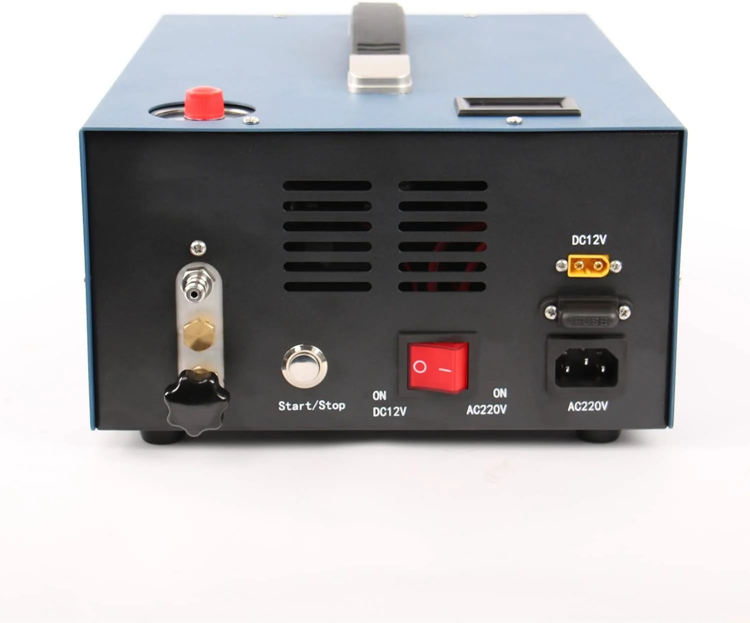 کمپرسور هوای پی سی پی SPLIND با ترانسفورماتور داخلی 110 ولت 220 ولت، بدون روغن و آب، پمپ 300 بار 4500psi، پمپ کمپرسور کوچک پی سی پی برای تفنگ بادی و تانک پینت بال/اسکوبا