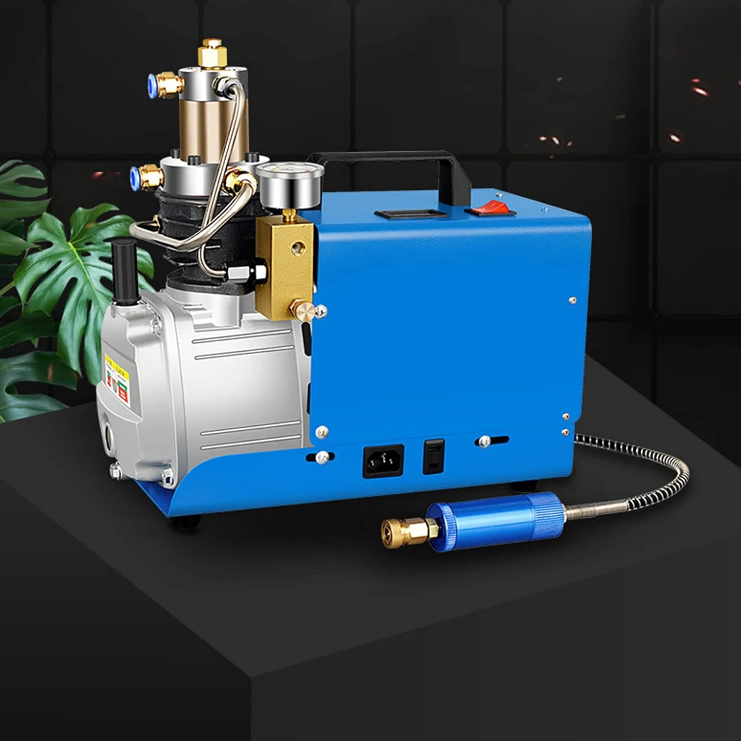 کمپرسور هوای فشار قوی JAHLGT، پمپ کمپرسور هوای برقی PCP با گیج فشار 4500PSI/30Mpa، توقف خودکار قابل تنظیم برای پینت بال/اسکوبا/تفنگ بادی/مینی بطری غواصی کمپرسور هوای فشار قوی JAHLGT، پمپ کمپرسور هوای برقی PCP با گیج فشار 4500PSI/30Mpa، توقف خودکار قابل تنظیم برای پینت بال/اسکوبا/تفنگ بادی/مینی بطری غواصی