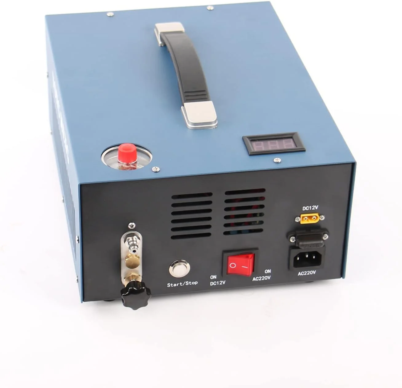 کمپرسور هوای پی سی پی SPLIND با ترانسفورماتور داخلی 110 ولت 220 ولت، بدون روغن و آب، پمپ 300 بار 4500psi، پمپ کمپرسور کوچک پی سی پی برای تفنگ بادی و تانک پینت بال/اسکوبا