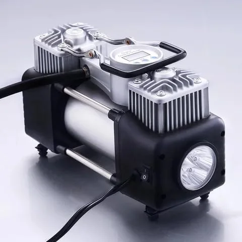 کیت کمپرسور هوای قابل حمل با لوازم جانبی، 12 ولت به سیلندر