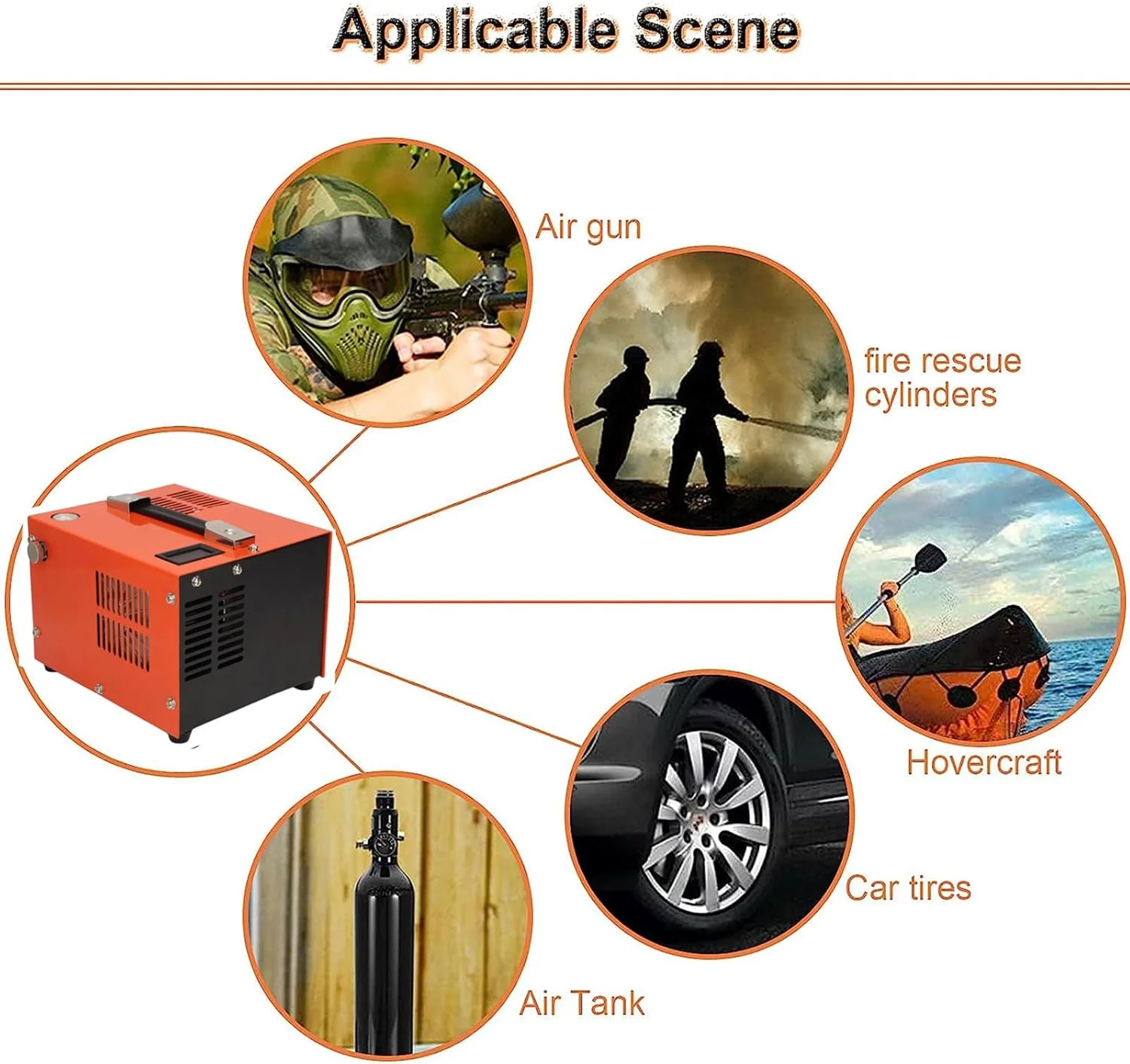 کمپرسور هوای PCP فشار قوی JOSBY، 4500psi/30Mpa، با مبدل برق و فیلتر روغن-رطوبت، پمپ کمپرسور هوای قابل حمل برای مخزن پینت بال، تفنگ PCP و پمپ هوا، 220v-110v-12v