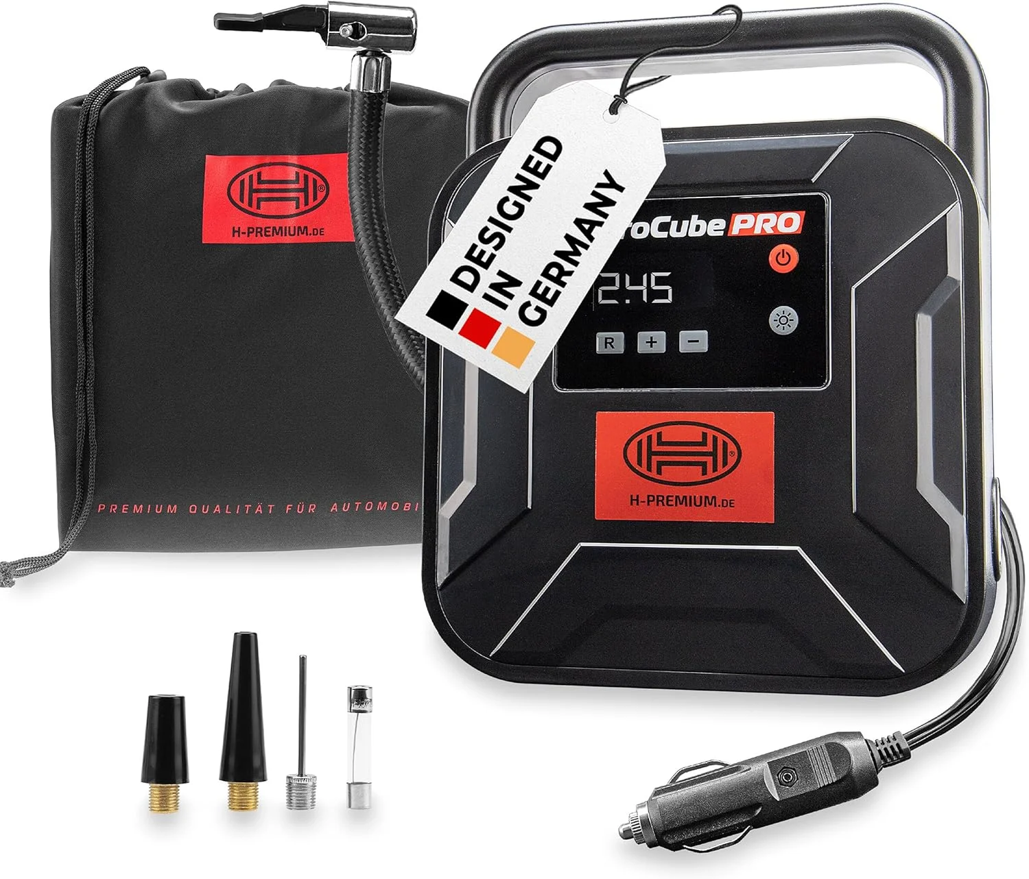 کمپرسور هوای دیجیتال премиум Heyner 12V Aerocube، حجم 35 لیتر در دقیقه