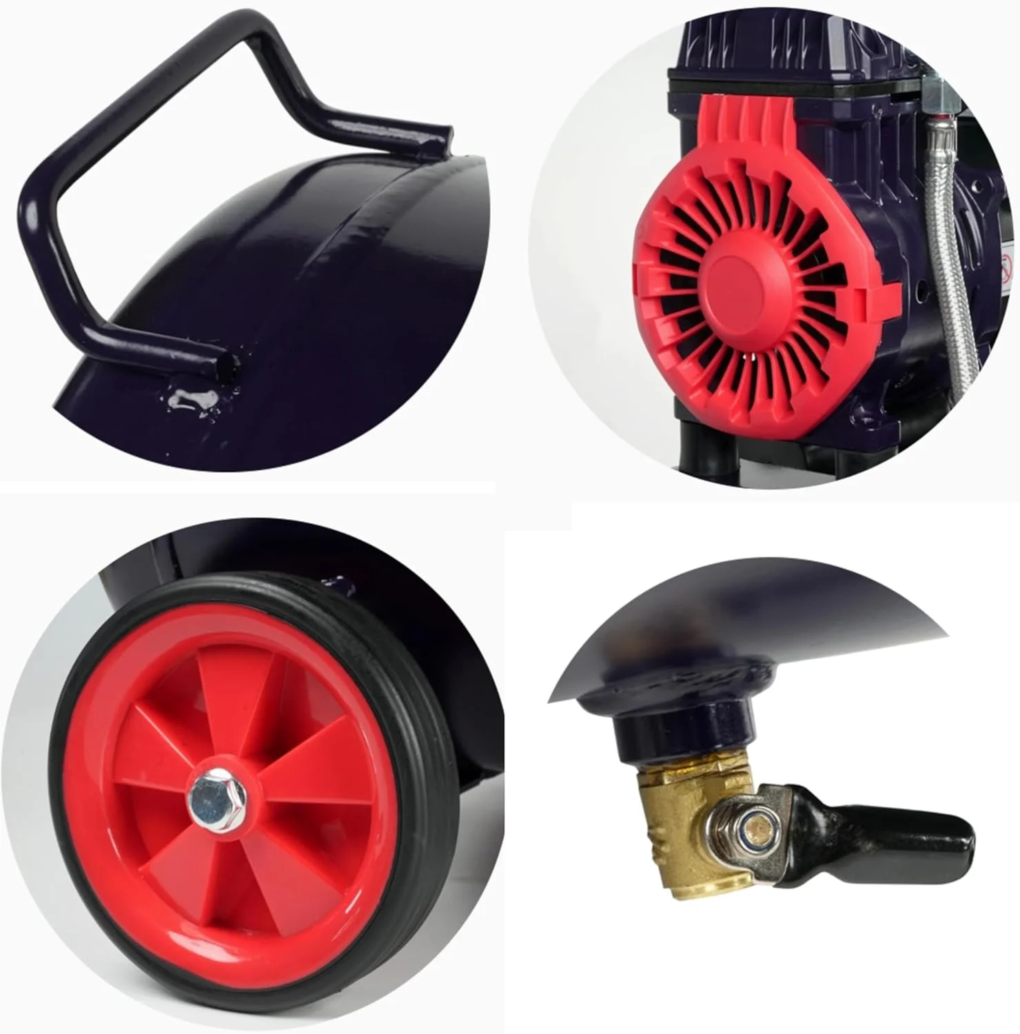 کمپرسور هوای قابل حمل 50 لیتری ماکیتا، 1390 وات، 220 ولت، فشار 8 بار، موتور درایو مستقیم با محافظ حرارتی و سیلندر آلومینیومی، سیستم روانکاری بدون نیاز به نگهداری، AC121-50W کمپرسور هوای قابل حمل 50 لیتری ماکیتا، 1390 وات، 220 ولت، فشار 8 بار، موتور درایو مستقیم با محافظ حرارتی و سیلندر آلومینیومی، سیستم روانکاری بدون نیاز به نگهداری، AC121-50W