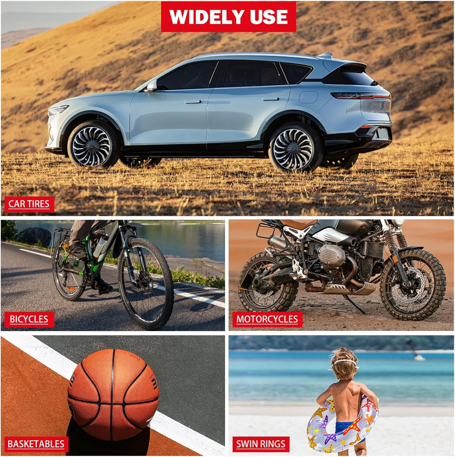 پمپ باد شارژی DEWDYS برای باتری 20 ولت Craftsman V20، پمپ هوای دستی قابل حمل با فشارسنج دیجیتال برای خودرو، موتورسیکلت، دوچرخه، توپ های ورزشی (باتری شامل نمی شود)