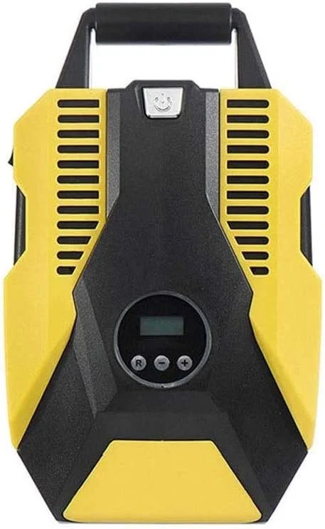 پمپ باد فندکی خودرو، پمپ بادی قابل حمل برای لاستیک خودرو 12 ولت با گیج فشار دیجیتال، 35PSI برای خودرو، دوچرخه، بادکنک و سایر وسایل بادی (سایز: A) (A)