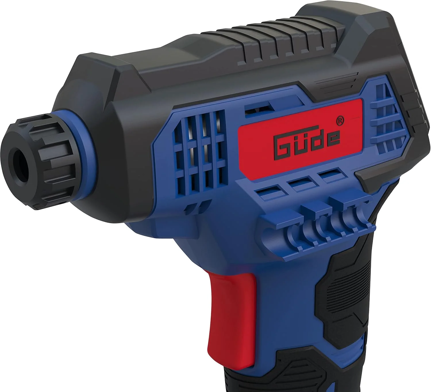 ست کمپرسور و پمپ بادی شارژی گوده KLS 18-0 (18 ولت، حداکثر فشار: 7 بار، مقدار تحویل موثر 0 بار: 30 لیتر در دقیقه، نرخ جریان هوا: 45 متر مکعب در ساعت، چراغ کار LED، فشارسنج دیجیتال، بدون باتری)