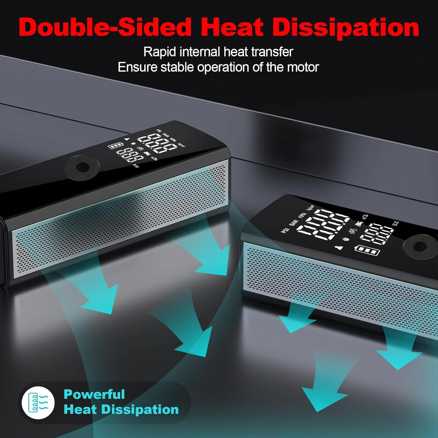 کمپرسور هوا قابل حمل DEASON، پمپ باد برقی برای لاستیک خودرو با ظرفیت باتری 20000mAh، فشار 150PSI و پمپ باد 4 برابر سریعتر با خاموش شدن خودکار برای خودرو، دوچرخه برقی، توپ، موتورسیکلت کمپرسور هوا قابل حمل DEASON، پمپ باد برقی برای لاستیک خودرو با ظرفیت باتری 20000mAh، فشار 150PSI و پمپ باد 4 برابر سریعتر با خاموش شدن خودکار برای خودرو، دوچرخه برقی، توپ، موتورسیکلت