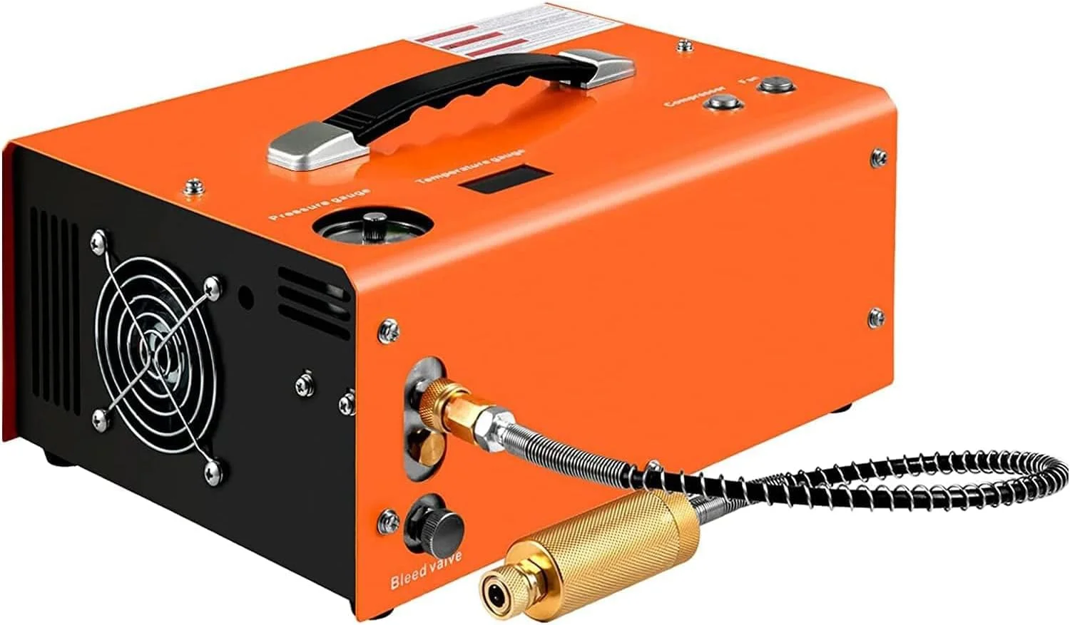 کمپرسور هوای PCP، پمپ تفنگ بادی فشار قوی 30 مگاپاسکال 4500Psi، اینفلاتور تفنگ بادی پنوماتیک ترانسفورماتور، فیلتر جداکننده آب و روغن داخلی، تغذیه شده توسط خودرو 12 ولت DC یا خانه برای غواصی و فعالیت در فضای باز