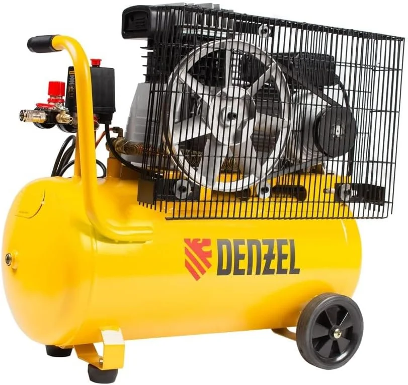 کمپرسور هوا تسمه ای BCI2300/50، 2.3 کیلووات، 50 لیتر، 400 لیتر در دقیقه// Denzel