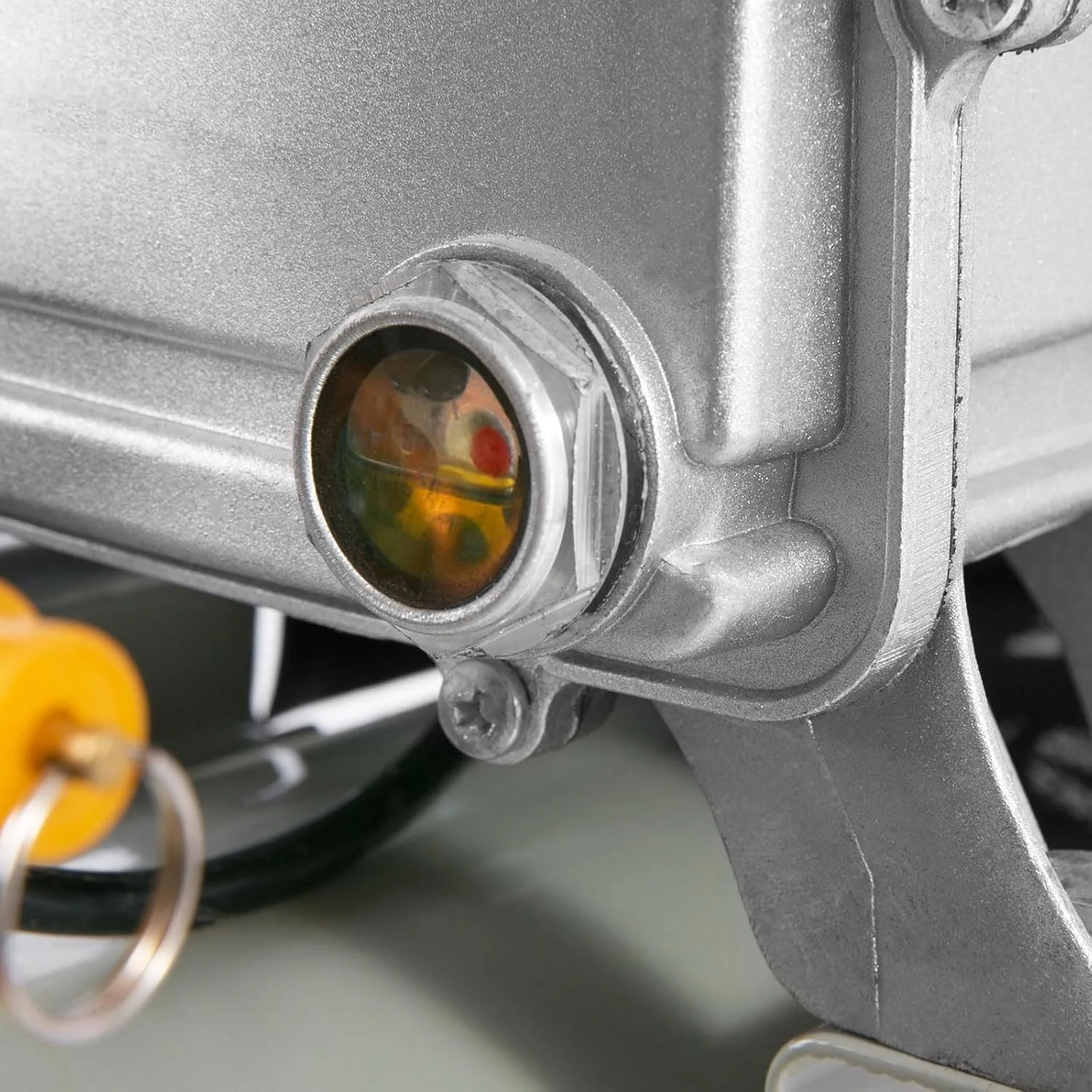 نشانگر سطح روغن کمپرسور هوا QUARKZMAN، رزوه M33 x 1.5 میلی متر، نشانگر سطح مایع شش ضلعی پلاستیکی، پنجره نشانگر روغن با حلقه O، برای مخازن انتقال، شفاف، بسته 2 عددی